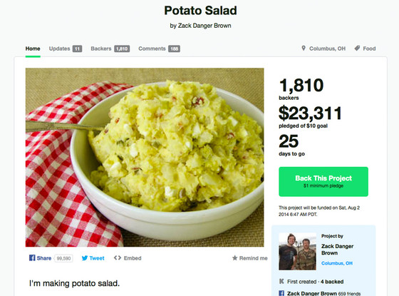 Potato Salad Kickstarter Potato Salad Kickstarter